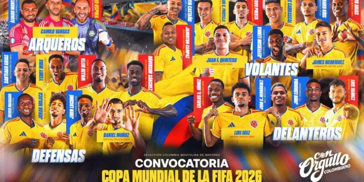 Colombia revela su lista de 26 jugadores para el Mundial 2026: la sorprendente ausencia de Villa y los representantes del fútbol argentino