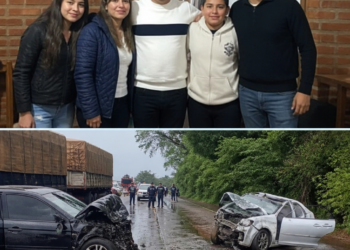 Trágico accidente en la ruta 12: las víctimas de un choque en Paraguay