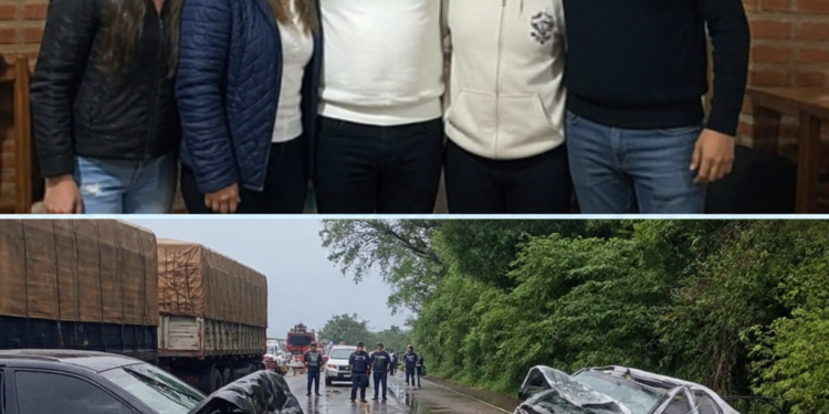 Trágico accidente en la ruta 12: las víctimas de un choque en Paraguay