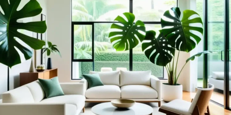 La planta de interior ideal para el living en 2026: la monstera deliciosa